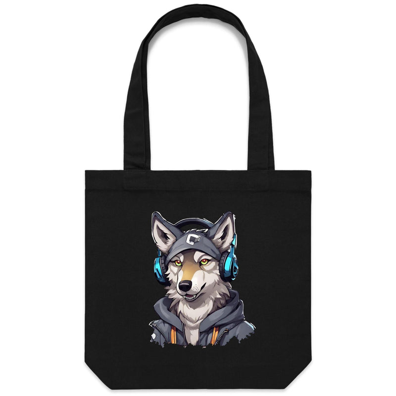 Gaming Wolf AS Colour Carrie Canvas Tote Bag Ogo Merch