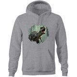 T Rex AS Colour Stencil Pocket Hoodie Sweatshirt