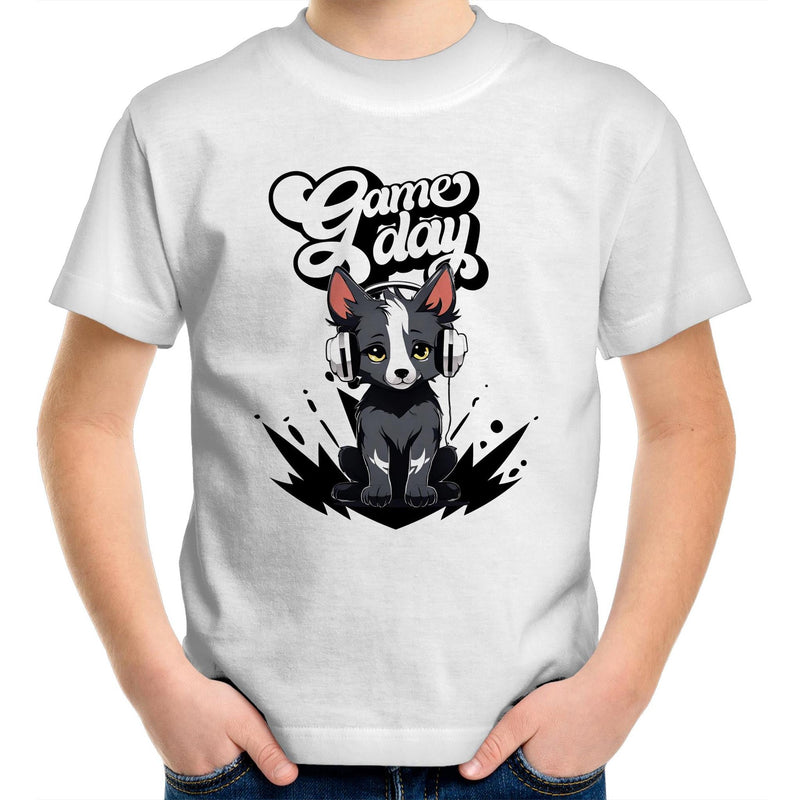 Game Day Pup AS Colour Kids Youth T-Shirt Ogo Merch