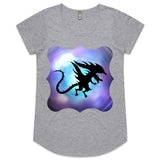 Glowing Dragon Womens Scoop Neck TShirt