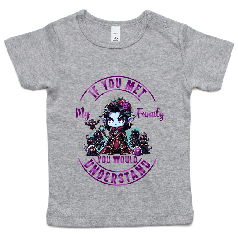 Meet my Family Angry Girl AS Colour - Infant Wee Tee Ogo Merch
