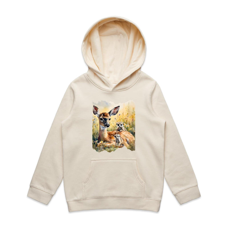 Deer and Meerkats AS Colour - Youth Supply Hood Ogo Merch