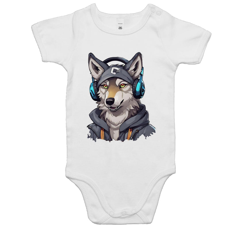 Gaming Wolf AS Colour Mini Me Baby Onesie Romper Ogo Merch