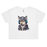 Gaming Wolf AS Colour Women's Crop Tee