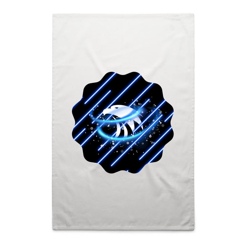 Blue Swirl Eagle AS Colour Tea Towel Ogo Merch