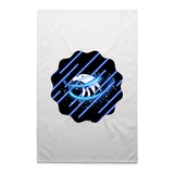 Blue Swirl Eagle AS Colour Tea Towel