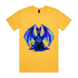 Glowing Blue Dragon AS Colour Staple Tee