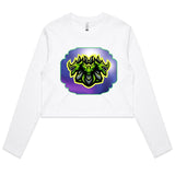 Green Hydra AS Colour Women's Long Sleeve Crop Tee