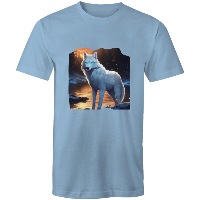 White Wolf AS Colour Staple - Mens T-Shirt Ogo Merch