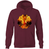 Flaming Phoenix AS Colour Stencil Pocket Hoodie Sweatshirt