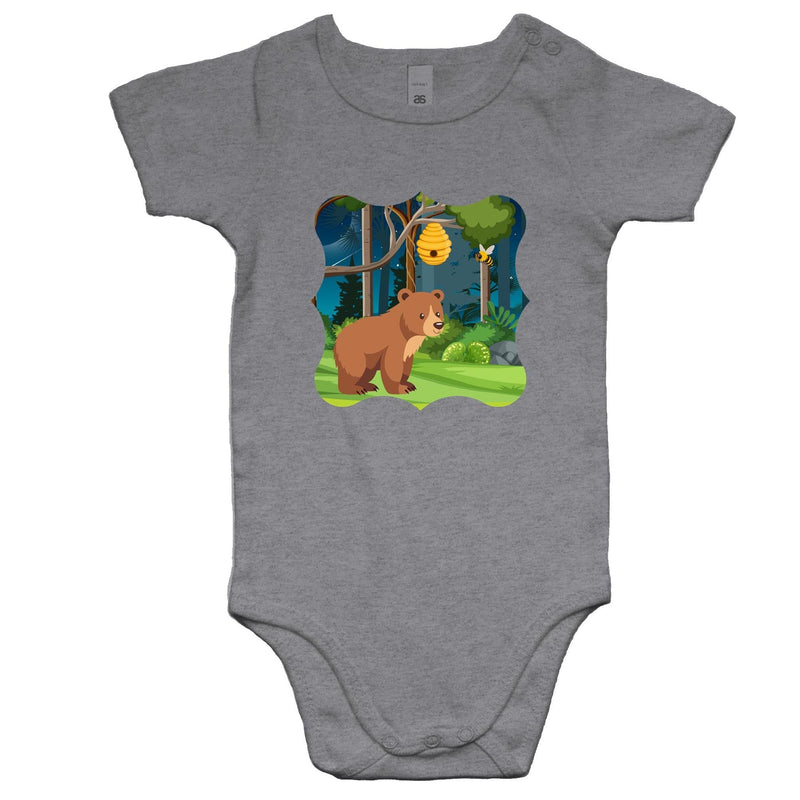 Bear and Bee AS Colour Mini Me - Baby Onesie Romper Ogo Merch