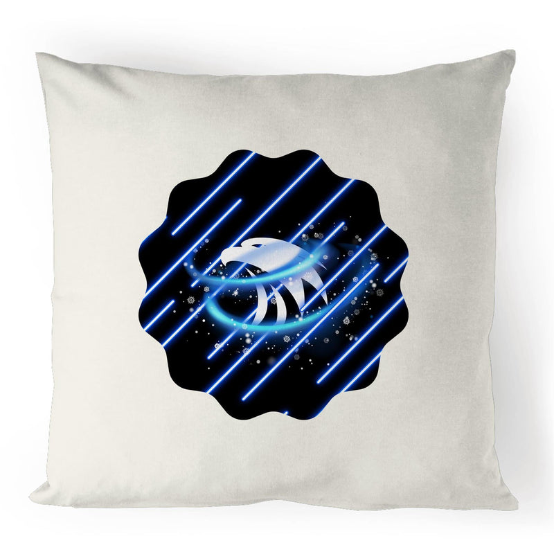 Blue Swirl Eagle 100% Linen Cushion Cover Ogo Merch