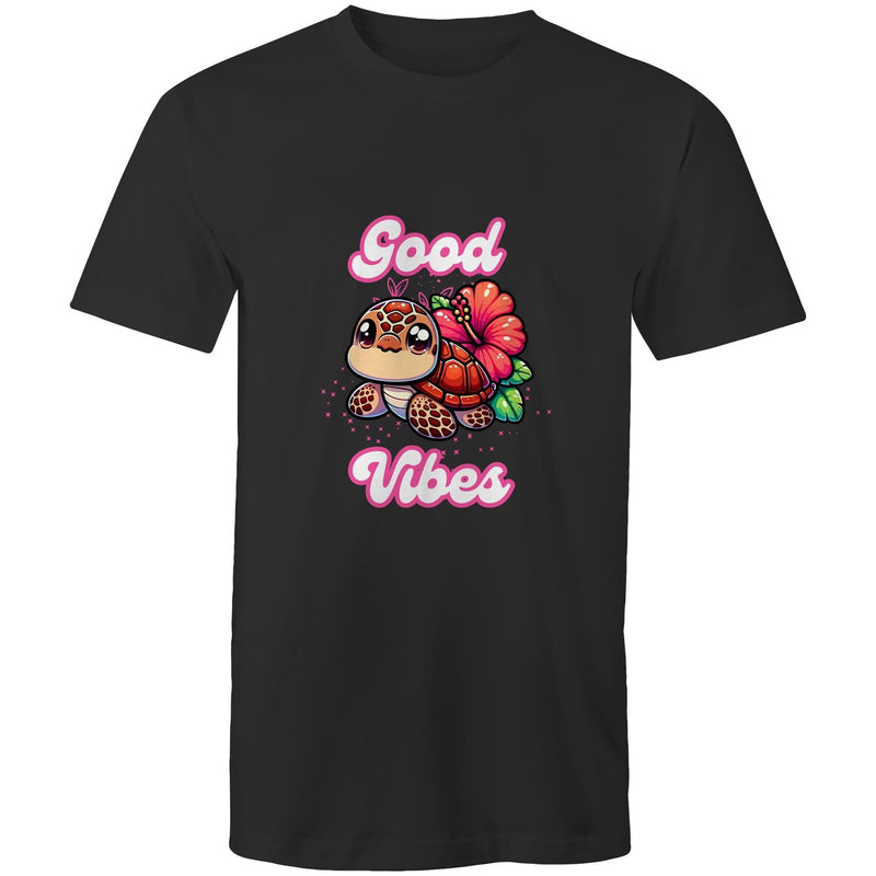 Good Vibes Turtle AS Colour Staple - Mens T-Shirt Ogo Merch