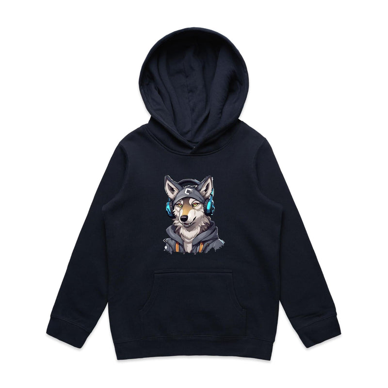 Gaming Wolf AS Colour Youth Supply Hood Ogo Merch