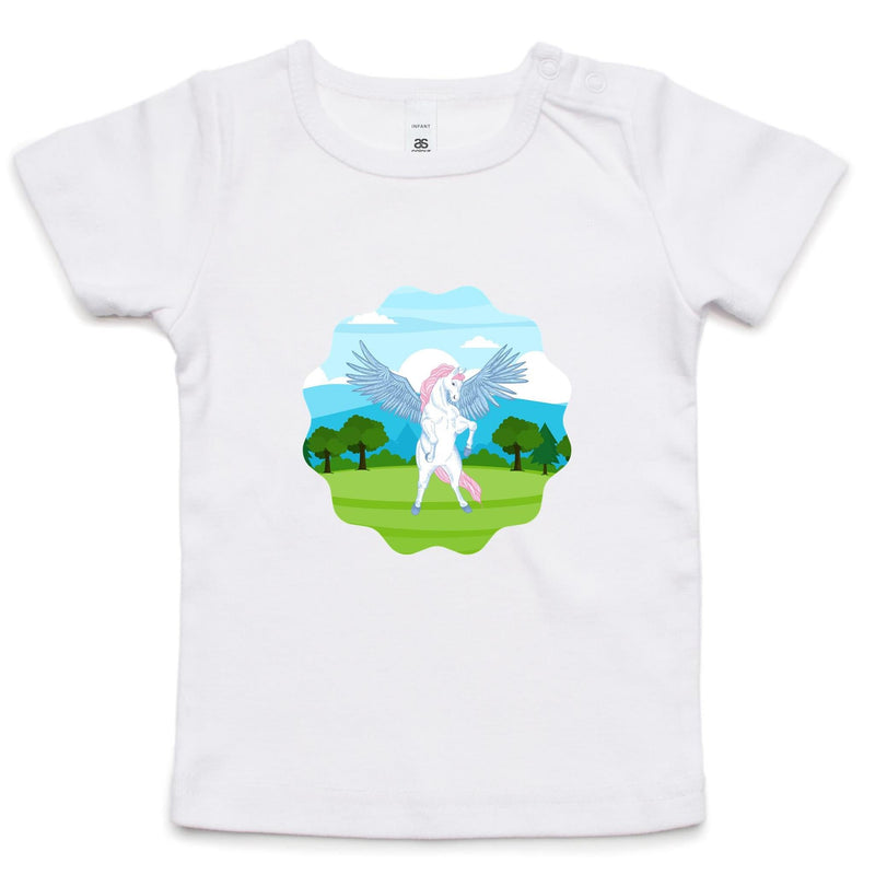 Colourful Pegasus AS Colour - Infant Wee Tee Ogo Merch