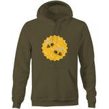 Bees AS Colour Stencil - Pocket Hoodie Sweatshirt