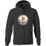 Angel Girl AS Colour Stencil - Pocket Hoodie Sweatshirt