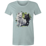 Two Wolves AS Colour - Women's Maple Tee