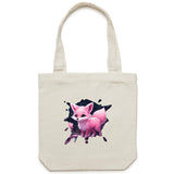 Fox AS Colour Carrie Canvas Tote Bag