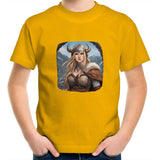 Viking Girl AS Colour Kids Youth T-Shirt