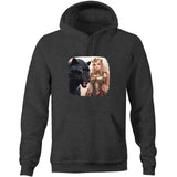 Panther and Elf AS Colour Stencil - Pocket Hoodie Sweatshirt