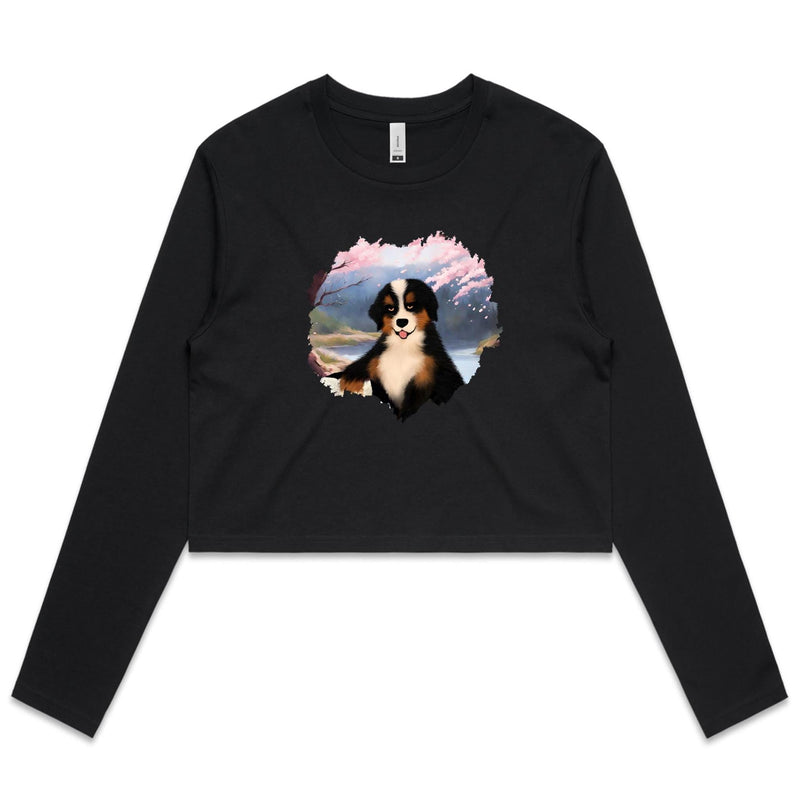 Dog AS Colour Women's Long Sleeve Crop Tee Ogo Merch