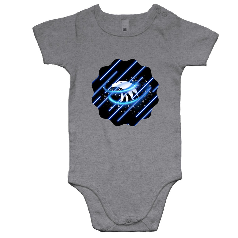 Blue Swirl Eagle AS Colour Mini Me - Baby Onesie Romper Ogo Merch