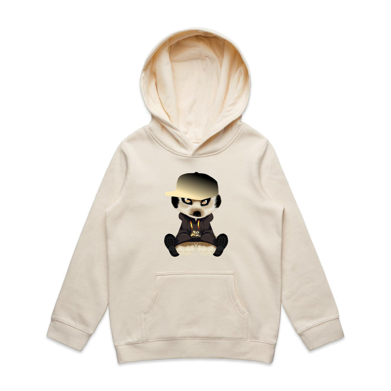 Meerkat in Cap AS Colour - Youth Supply Hood Ogo Merch