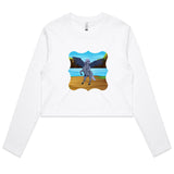 Beach Pegasus AS Colour - Women's Long Sleeve Crop Tee