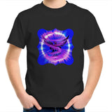 Eagle in Swirl AS Colour Kids Youth T-Shirt