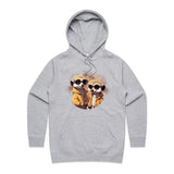 Meerkats in Jackets AS Colour - Women's Supply Hood