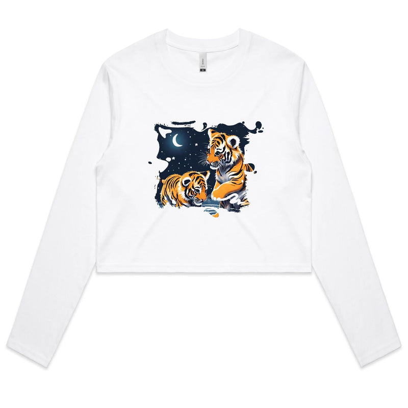 Tigers AS Colour - Women's Long Sleeve Crop Tee Ogo Merch