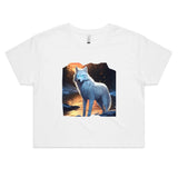 White Wolf AS Colour - Women's Crop Tee