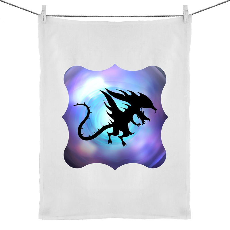 Glowing Dragon Cotton Tea Towel Ogo Merch