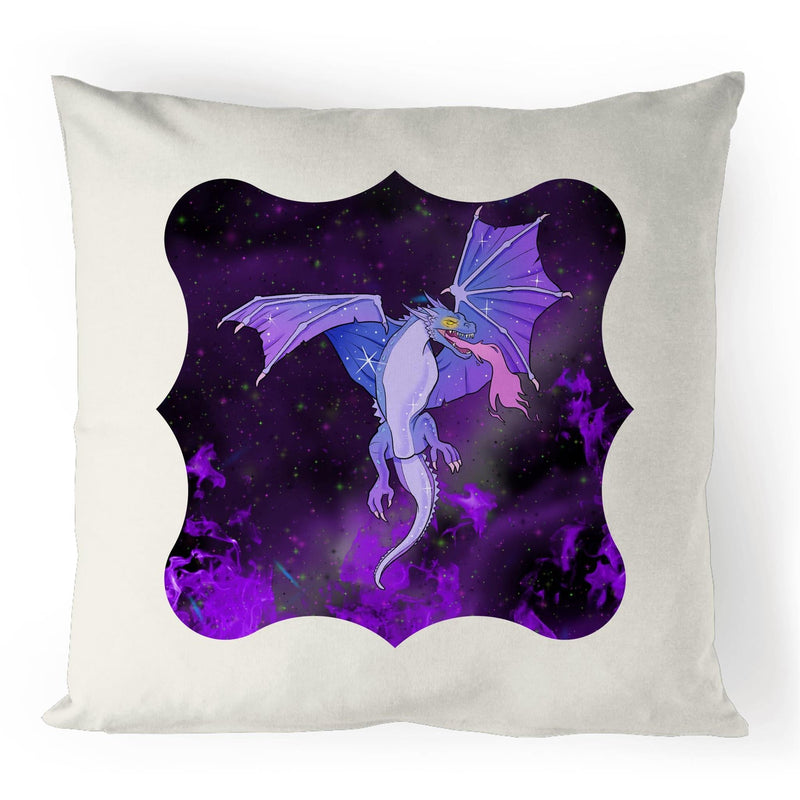 Purple Dragon 100% Linen Cushion Cover Ogo Merch