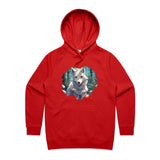 Wolf Print AS Colour - Women's Supply Hood