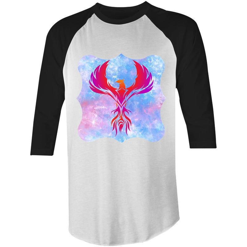 Red Phoenix AS Colour Raglan 3/4 Sleeve TShirt Ogo Merch