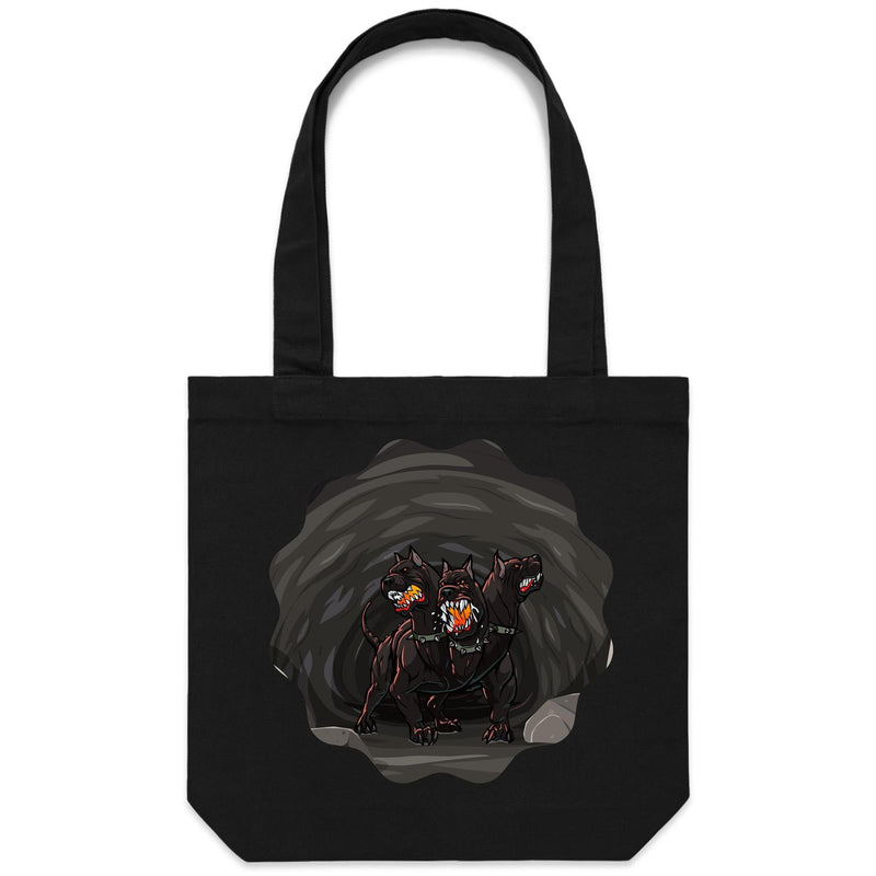 Cave Cerberus AS Colour Carrie Canvas Tote Bag Ogo Merch