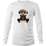 Meerkat in Hoodie AS Colour Base - Mens Long Sleeve T-Shirt