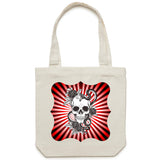 Snake and Skull AS Colour Carrie Canvas Tote Bag