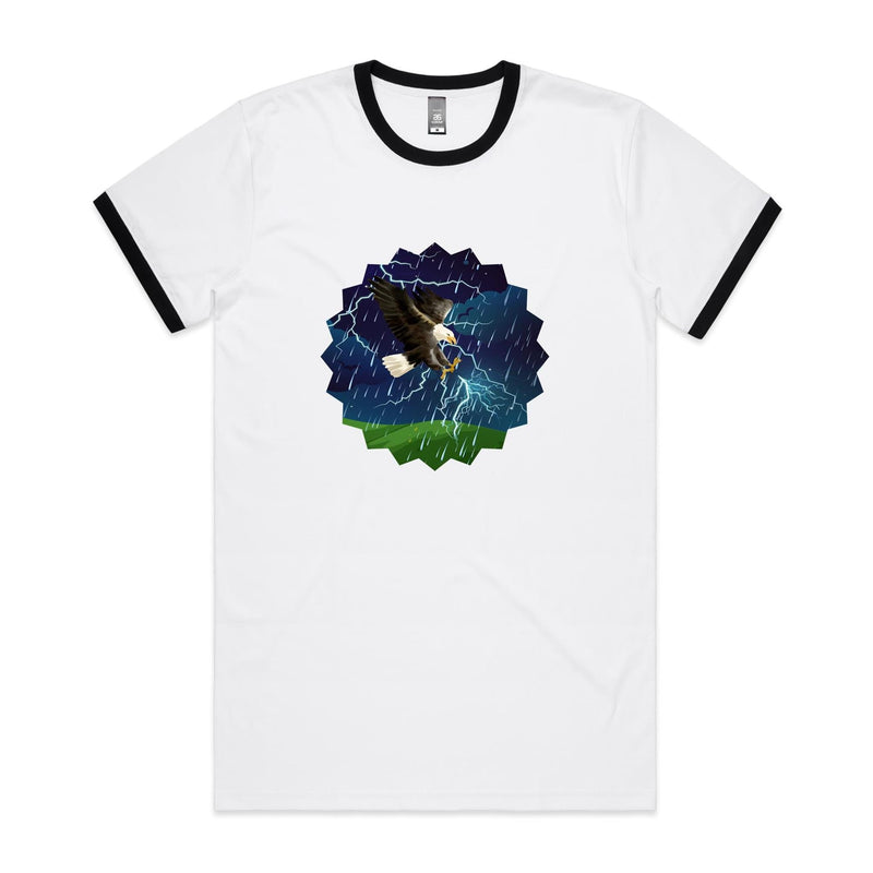 Lightning Eagle AS Colour Staple Ringer Tee Ogo Merch