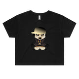 Meerkat in Cap AS Colour - Women's Crop Tee