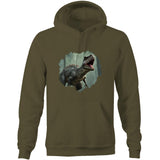 T Rex AS Colour Stencil Pocket Hoodie Sweatshirt