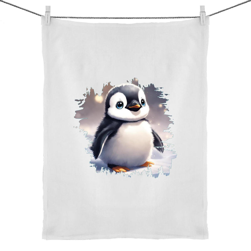 Penguin 50% Linen 50% Cotton Tea Towel Ogo Merch