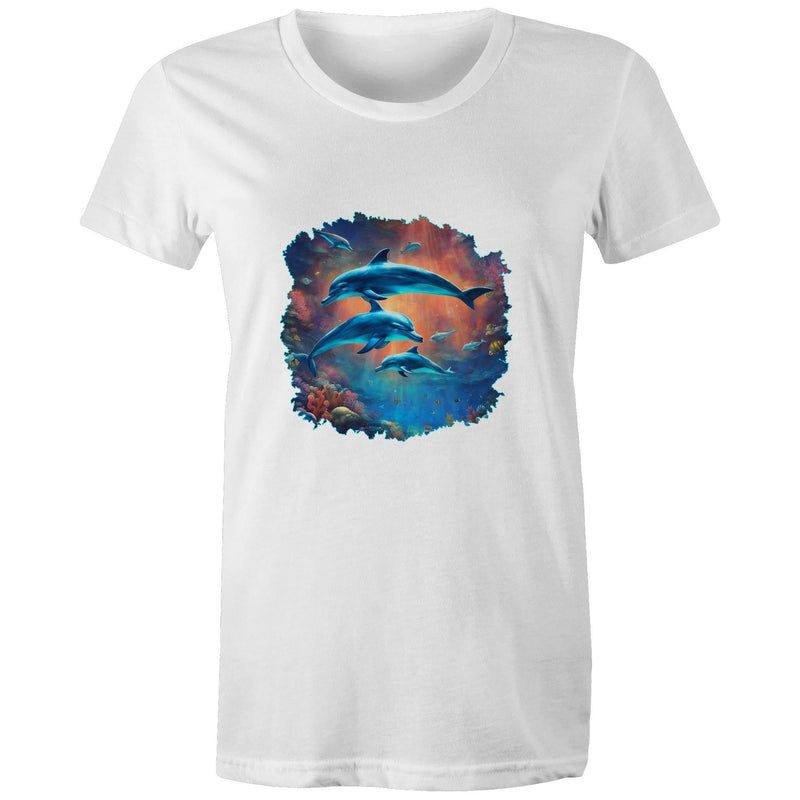 Dolphins AS Colour - Women's Maple Tee Ogo Merch