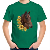 Sunflower Horse AS Colour Kids Youth T-Shirt