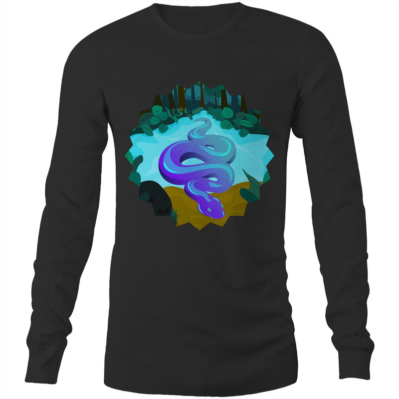 River Snake AS Colour Base Mens Long Sleeve TShirt Ogo Merch