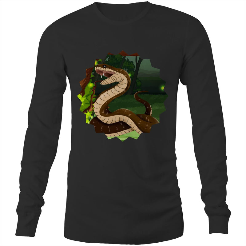 Jungle Snake AS Colour Base Mens Long Sleeve TShirt Ogo Merch