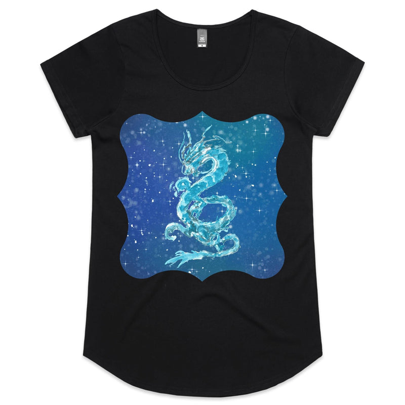 Blue Dragon Womens Scoop Neck TShirt Ogo Merch