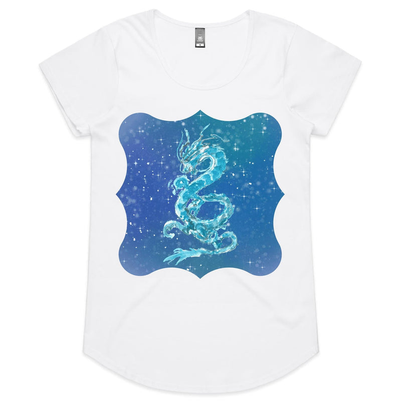 Blue Dragon Womens Scoop Neck TShirt Ogo Merch